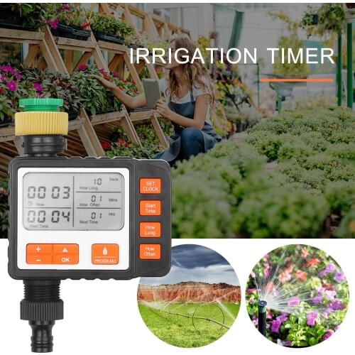 Digital Water Timer Programmable Outdoor Single Outlet Automatic On Off Water Faucet Hose Timer Irrigation Controller System