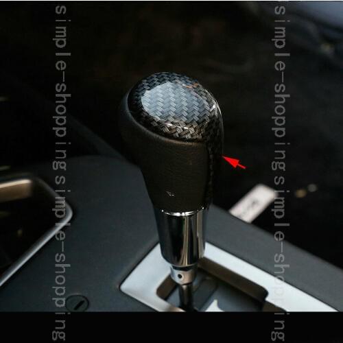 For Toyota RAV4 2013 2014 2015 2016 2017 Carbon Fiber Color Inner Gear Shift Knob Cover Trim 1pcs