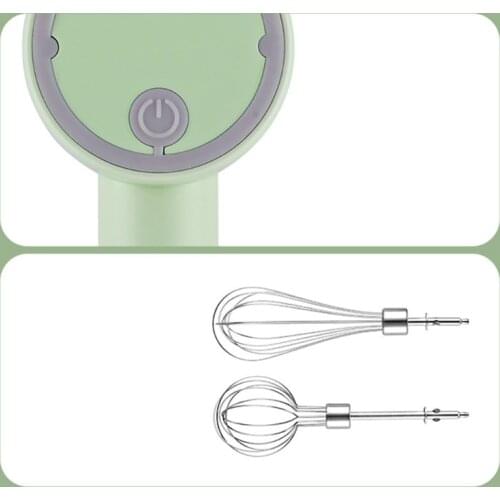 Electric Egg Beater 150W Mini Mixer Blender 2 Pieces Mixing Rods Rechargeable N0PF