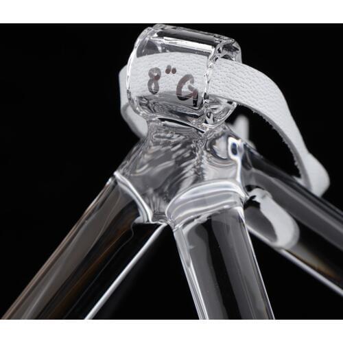 Crystal Singing Bowl 8inch Singing Pyramid G Note Yoga Bowl Craft Gift