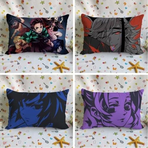 Kimetsu no Yaiba Anime Customized Pillow Case Home Bedroom Pillows Cover Cartoon Decorative Pillowcase Unisex New