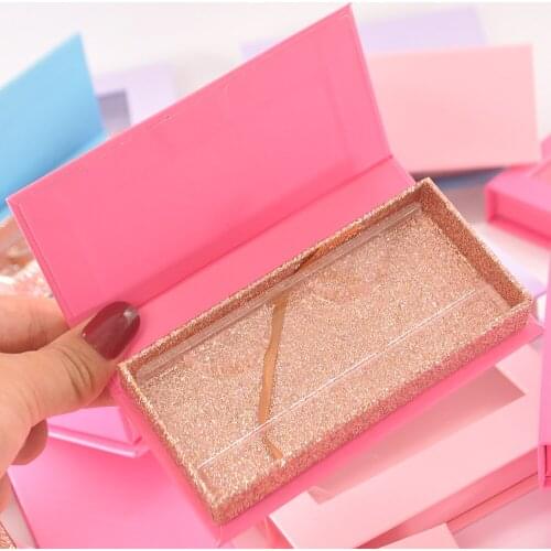 Lash Boxes Packaging Wholesale Eyelash Package Box Custom Rectangle Marble Pink Paper Box Magnetic Eyelash Storage Case Vendors