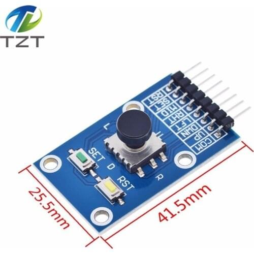 TZT Five Direction Navigation Button Module for MCU AVR Game 5D Rocker Joystick Independent Keyboard for Arduino Joystick Module