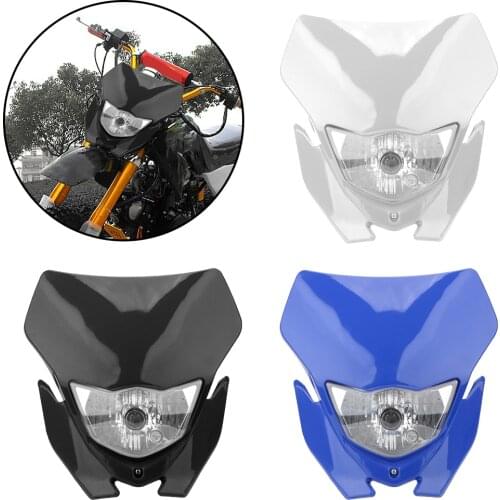 Light Bulb Type H4 Universal Motocross Supermotor Headlamp Motorcycle Headlight