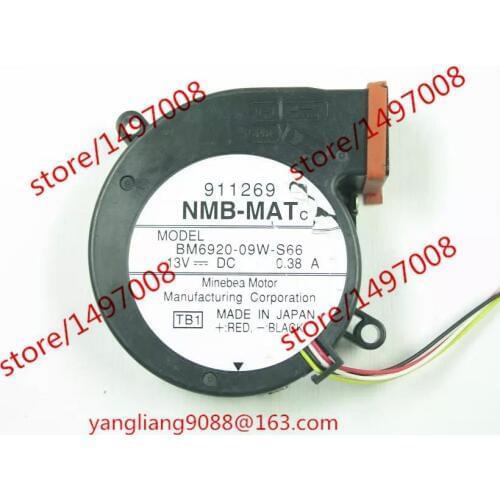 NMB-MAT BM6920-09W-S66 TB1 DC 13V 0.38A 4-Wire Server Cooling Fan