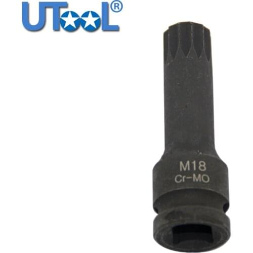 NEW Impacket socket 1/2" DR. M18 Rear Hub Socket Rear Wheel Bearing Tool For VW Golf & Jetta Mk4 Spline Socket Bit