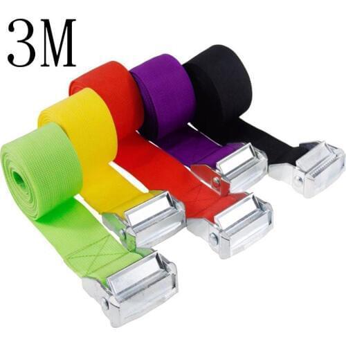 3M Buckle Tie-Down Belt Cargo Straps for Car Motorcycle Bike With Metal Buckle Tow Rope Strong Ratchet Belt for Luggage Bag