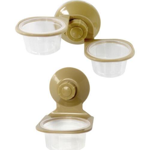 Suction Cup Reptile Water Food Feeder Wall Hanging Feeding Dish Bowl Spider Box 090C