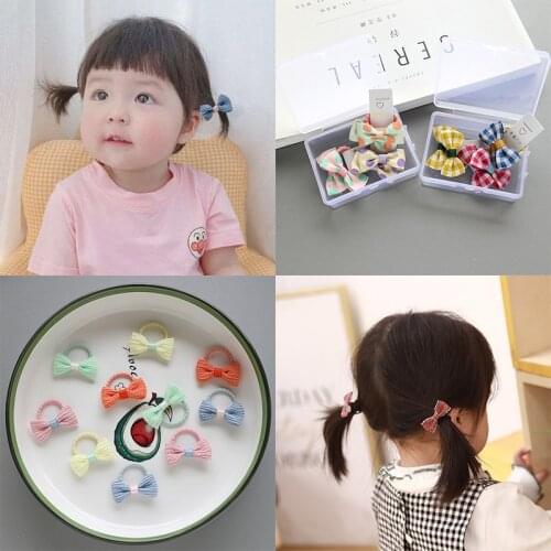 5pairs/lot Cute Baby Rubber Band Not Hurt Your Hair Fashion Childrens Hair Accessories Little Girls Hair Tie Girls Head Rope