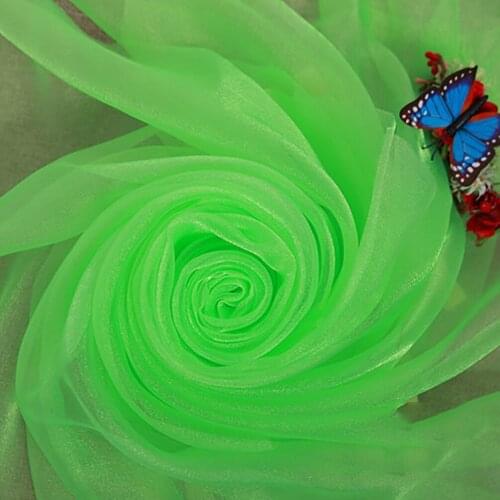 100cmX150cm Snow Yarn For Wedding Arches Crystal Organza Tulle Fabric Outdoor Wedding Birthday Party Decoration