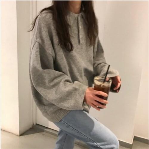New Winter Sweater Women Pullover Girls Tops Vintage Long Sleeve Autumn Elegant Female Knitted Outerwear Warm Sweater Oversize
