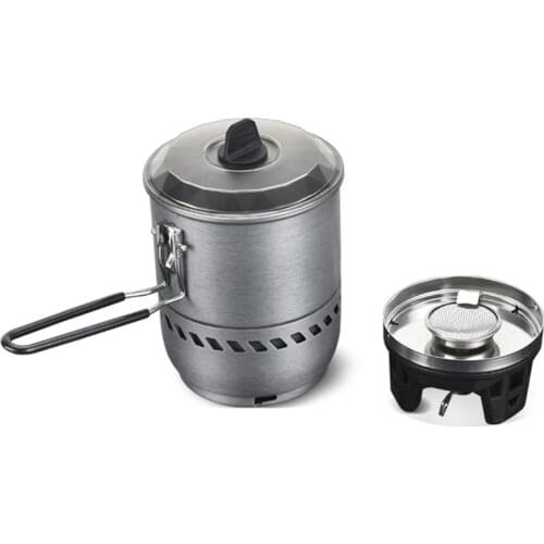 Outdoor Gas Stove Burner Tourist Portable Cooking System With Heat Exchanger Pot Bowl Camping Hiking Gas Cooker Gas Burners