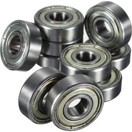 THGS 10 pcs. Ball bearings miniature deep groove ball bearings 608 ZZ 8 x 22 x 7mm Bearing Steel