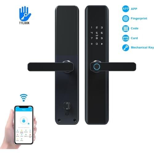 YOHEEN TTlock App Smartphone Bluetooth WiFi Lock High Security Electronic Smart Fingerprint Door Lock for Home and Apartment