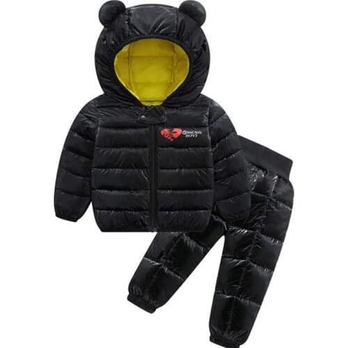 Thicken Baby Kids Girls Warm Clothing Sets 2021 New Fashion Cartoon Baby Cute Outfits Kids Boys Suits Children Clothes 1 6 Years
