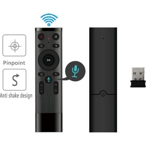 Q5 Voice Control Fly Air Mouse For Gyro Sensing Game 2.4GHz Wireless Microphone Bluetooth Remote Control For Android TV Box PC