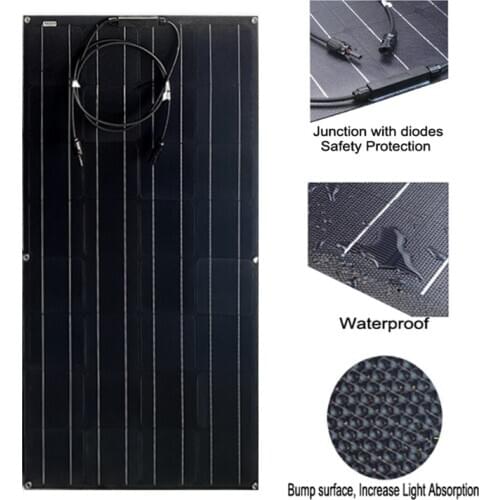 High Quality And Full Power ETFE flexible Solar Panel 100W For 12V 18V Battery Charge