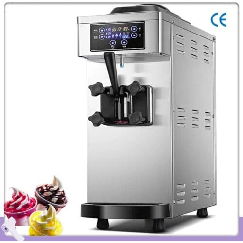 High Quality Soft Serve Ice Cream Machine Electric LCD Panel Ice Cream Makers One Flavors Ice Cream Vending Machine 110V 220V