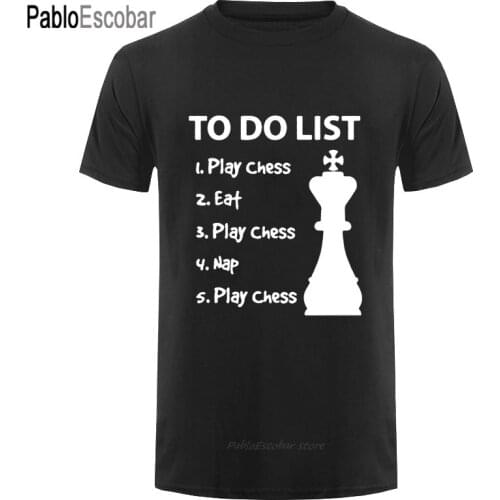 To Do List Chess Funny Game Mens T Shirt Short Sleeve Men Gift Evolution Chess Crew Neck Tee T-shirt