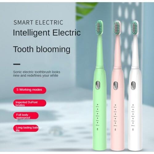 Electric toothbrush usb wireless charging sonic vibration PX7 waterproof replaceable brush head children adult toothbrush SP0404