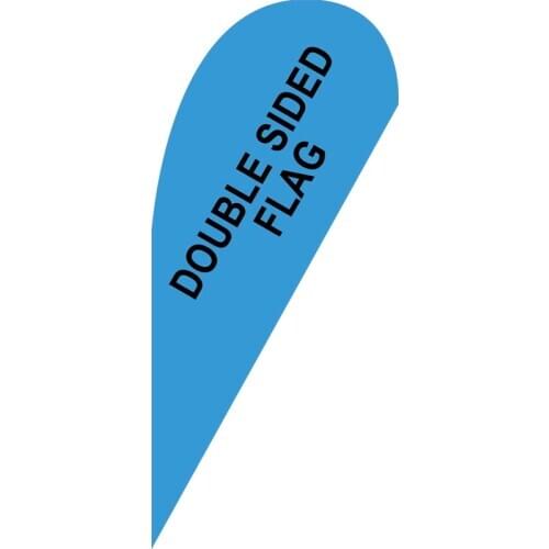 110g Knitted Polyester Garden Decorarion Advertising Standing Business Double-sided Custom Beach Swooper Teardrop Flags