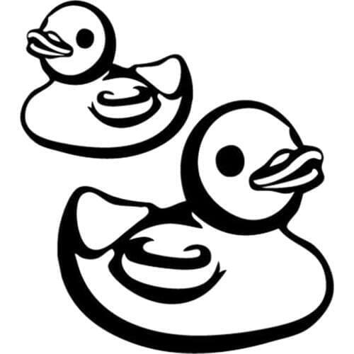 15*13.3cm Rubber Duck Bathroom - Cartoon Decal Sticker New Style Hot Cute And Interesting Fashion Sticker Decals