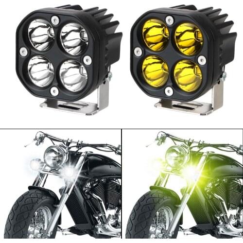 3 Inch Square Spotlight Led Work Light Bar 12V 24V Motorcycle Driving Lights White/Yellow Car Fog Lamp For 4x4 Offroad Tractors