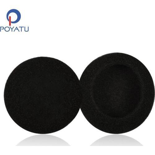POYATU Foam Pad Ear Pads For Jabra Biz 620 USB Headset Earpads Replacement Durable 50mm Earpads Black Ear Cushions Pads