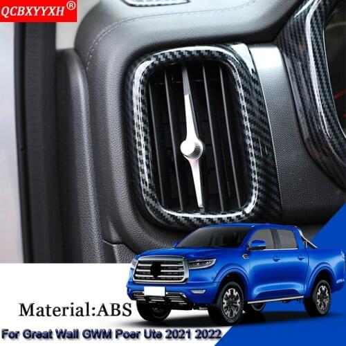 Car Air Conditional Outlet Sequins Internal Stickers Cover Automobiles Accessories For Great Wall Cannon GWM Poer Ute 2021 2022