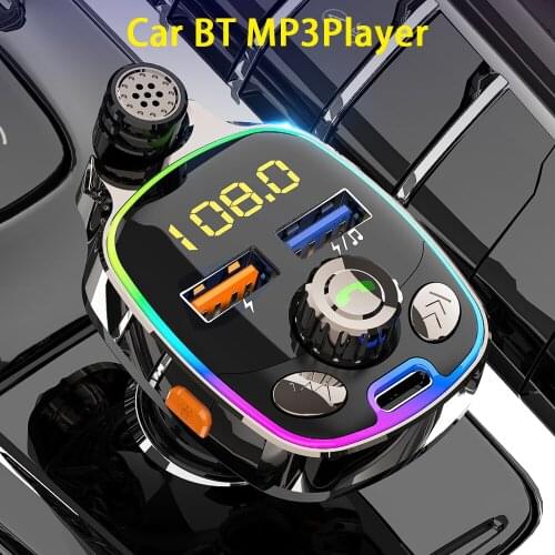Auto MP3 Music Player TF U Disk play Handsfree Audio Receiver 3.4A Dual USB Charger Car Bluetooth 5.0 FM Transmitter