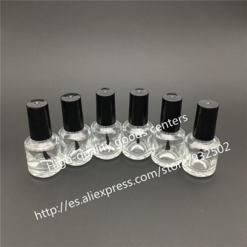 Free Shipping 50pcs/10g Square nail polish bottle bottles with white black lid,Small Glass Nail Polish Bottle, Glass Bottle