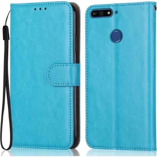 Wallet Flip Case for Para on Huawei Honor 7A Pro 5.7'' AUM-L29 Cover Leather Fitted Case with Strap Phone Bag