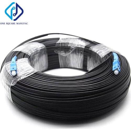 FTTH Drop Patch Cable Patch Cord Fiber Optic Jumper Cable Diameter 3.0mm 100 Meters Outdoor SC Simplex Singlemode IL 0.3dB