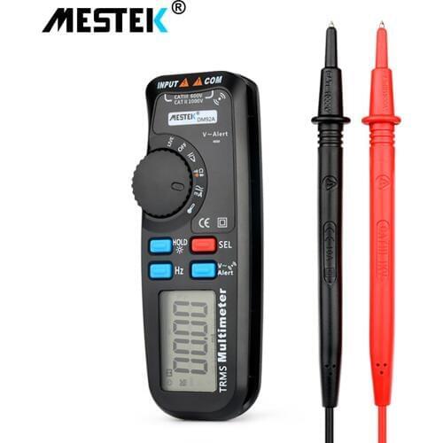 DM92A Pocket Multimeter 6000 Counts Digital Multimeter True RMS Multifunction Auto Range Temp Tester Voltmeter Capacitance Meter