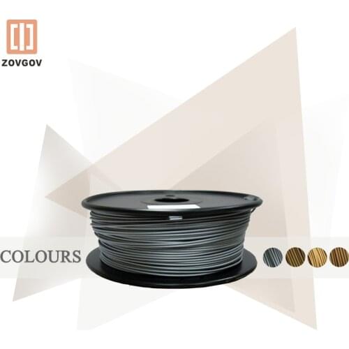 Classic Brass/Bronze/Copper/ Aluminum /Metallic PLA Blend Filament ZOVGOV 3D Printing Metal Filled 1.75mm 500g Sublimación