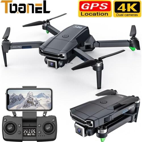 L800 GPS Folding UAV Brushless Motor 4K HD Camera Aerial Photography Quadrocopter Long Endurance Remote Control Drone Flying Toy