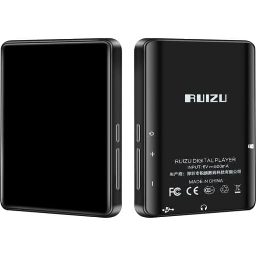 Ruizu MP3 player 2.8 inch full touch screen portable mini 32GB built-in large memory HiFi music player FM radio pedometer