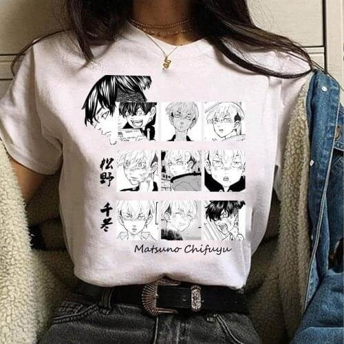 Mens T Shirt Anime Tokyo Revengers Cartoon T-shirt Unisex Fashion Short Sleeve Summer Tshirt Female Tops