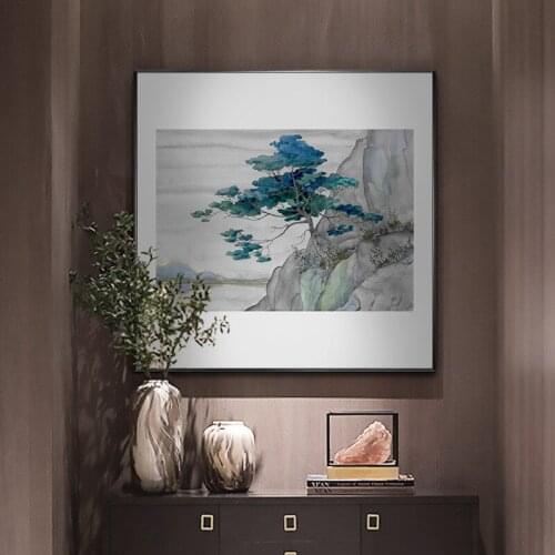 Traditional Chinese Style Landscape Mountain Wall Art Pictures Posters Prints For Living Room Home Office Canvas Paintings Decor