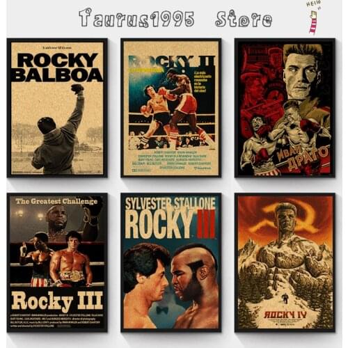 New Boxing Oscar movies Classic film retro kraft poster coffee bar home decoration painting for home/bar