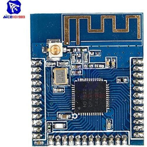 NRF51822 Bluetooth 2.4GHz QFAC Onboard Bluetooth 4.0 Wireless Module IPX Antenna Socket Communication Board for Arduino with Pin