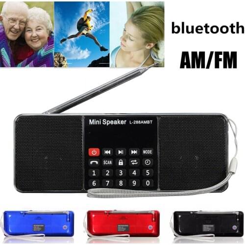 Mini FM Radio Speaker LED Wireless bluetooth FM/AM Radio Speaker MP3 Music Player Dual Loudspeaker Pk traditional KK11 Radio