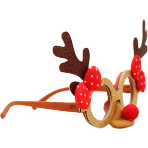 Christmas Glasses Frame Creative Stage Performance Glasses Christmas Decoration Accessories Adult Kids Christmas Glasses