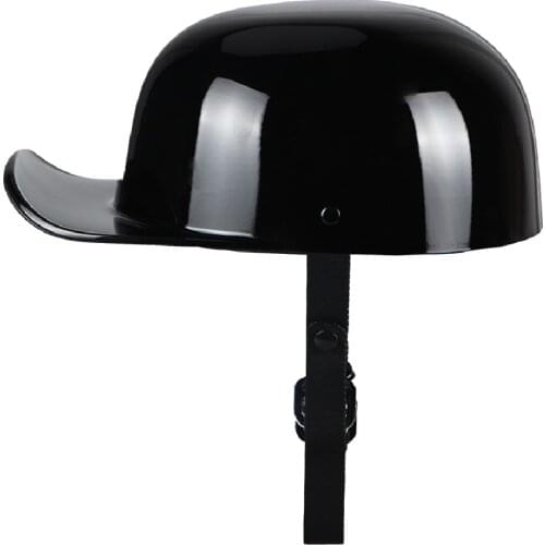 Unisex Black Motorcycle Helmet Vintage Retro Open Face Half Helmet Motorbiker Moto Rinding Crash Scooter Chopper Biker Helmet