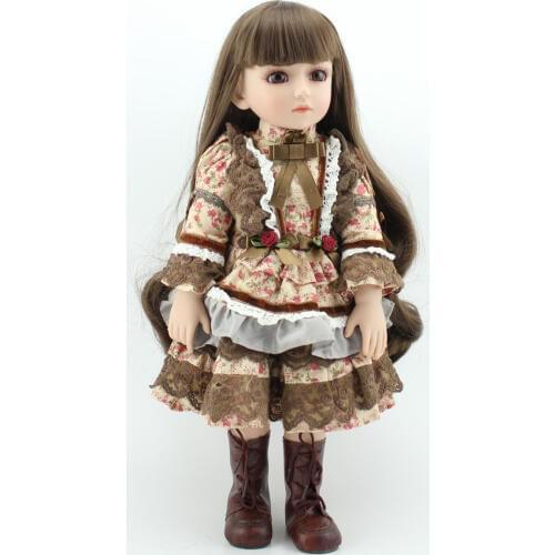 NPK SD/BJD silicone Baby Reborn Dolls 45cm born Girl Babies Toy 18inch Child Super Cute Princess Doll Birthday Gift Juguetes