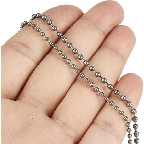 Titanium Bead Chain Outdoor EDC Accessories DIY Titanium Alloy Bead Chain