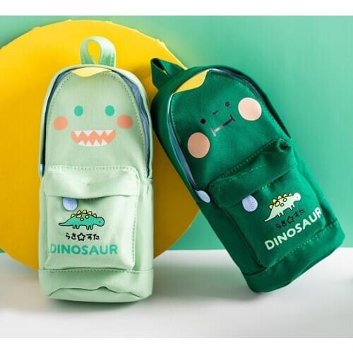 Large Capacity Schoolbag Shape Pencil Bag Cartoon Characters Pen Bag Storage Organizer Stationery Office School Supplies H6785