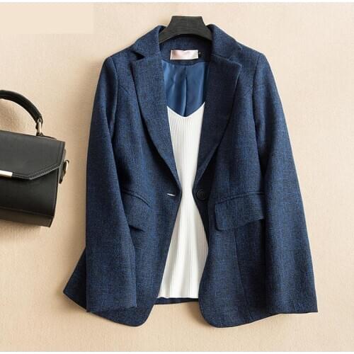 Women Winter Coats 2021 Buttons For Coat Long Sleeve Pockets Blazer Feminino Plus Size 3xl Blue Pink Grey Fashion Womens Coat