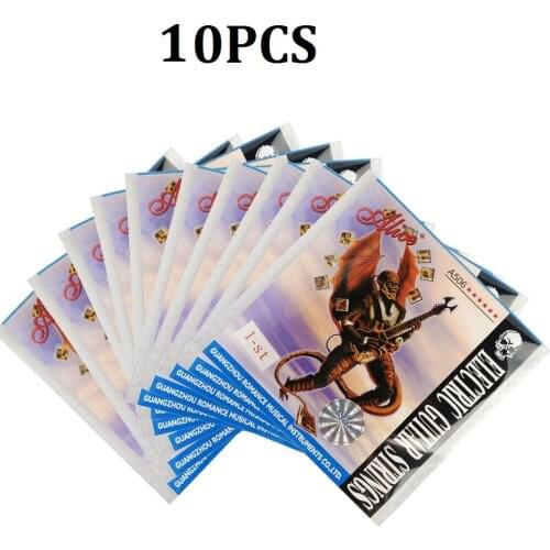 10pcs Alice A506SL Steel 1st E First Single Electric Guitar Strings 009 inch