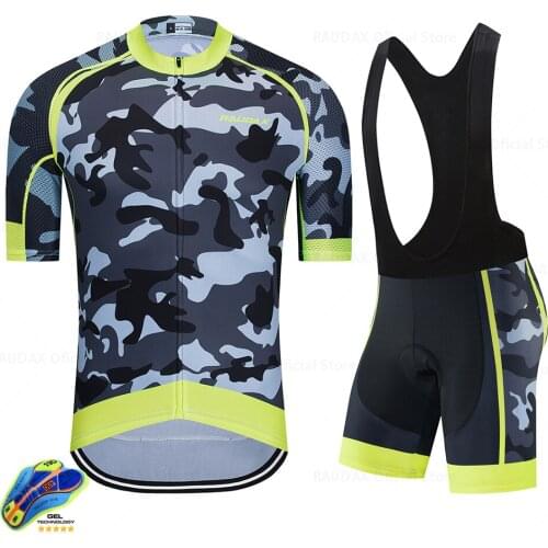 2021 Pro Team Bike Kit MTB Cycling Clothes Men Cycling Jersey champion clothing jumpsuit shorts mountain bike clothing